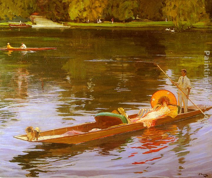 Boating On The Thames painting - John Lavery Boating On The Thames art painting